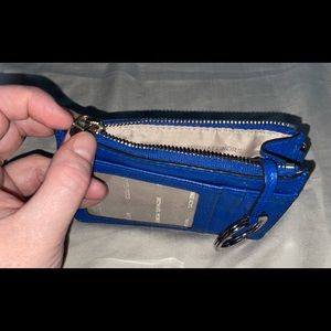 Michael Kors (Royal Blue, Leather) Jet Set Pouch Wallet